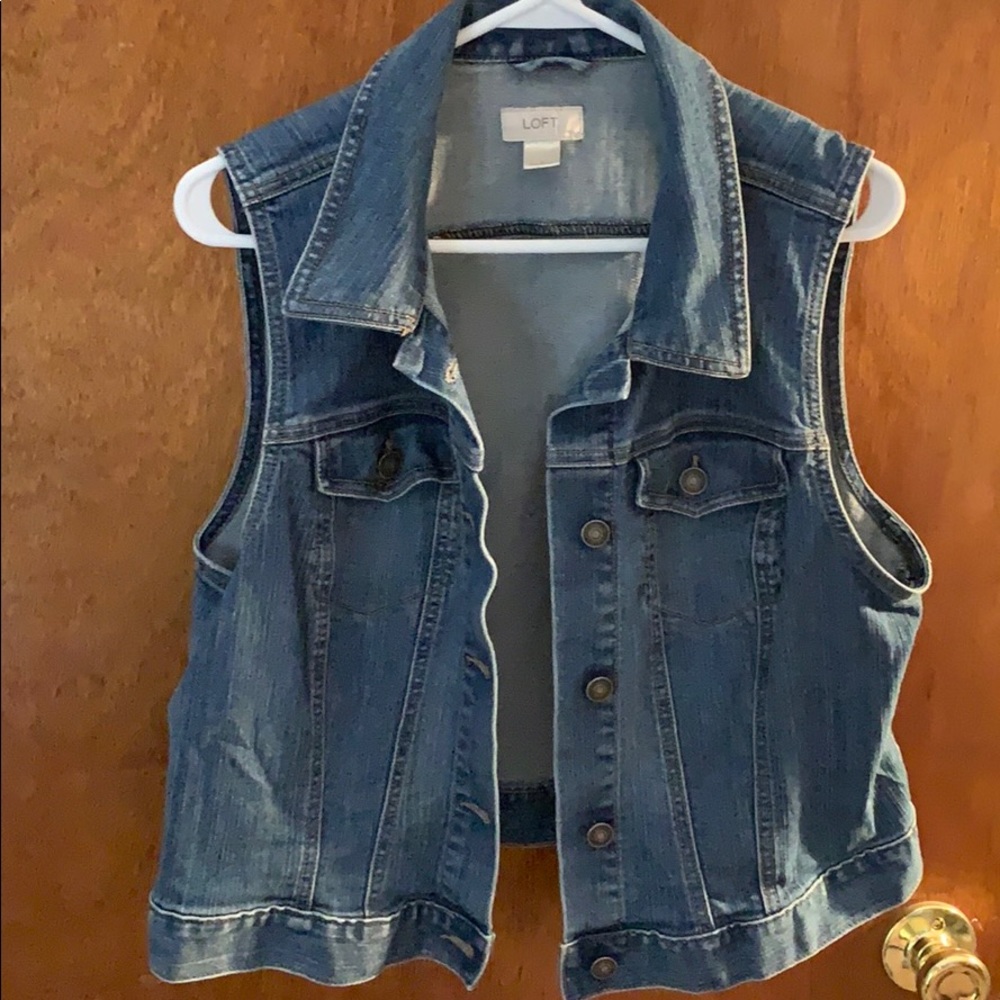 LOFT Denim Vest
